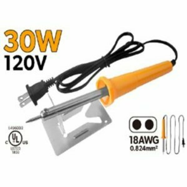 Tolsen Soldering Iron UL approved, Voltage: 110-120V, 60Hz, Input Power: 30W, Preheat Time: 3-5 Minutes,  38510